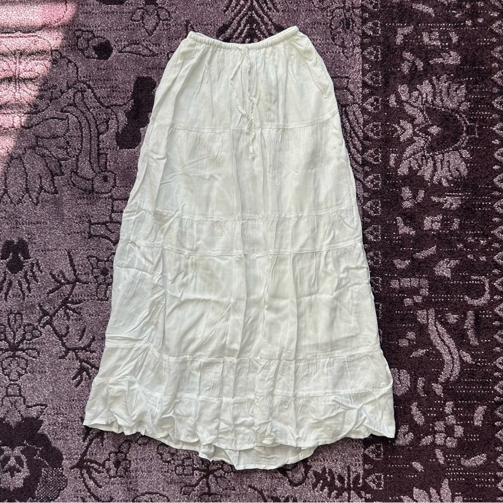 Hollister white Maxi Skirt